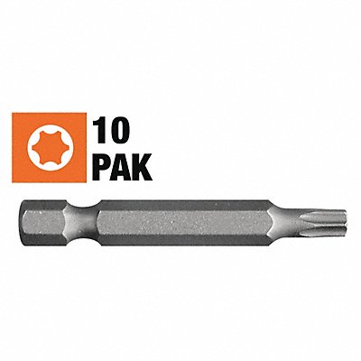CENTURY DRILL AND TOOL 69025 Star Power Screwdriving Bit T25 2in 10Pk