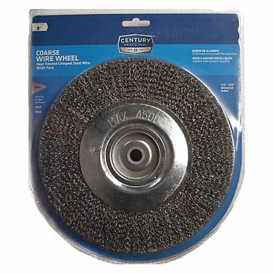 CENTURY DRILL AND TOOL 76868 BeNch Grind Crimped Wire Wheel 8iNcoarse