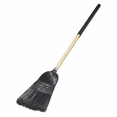 CARLISLE 4167903 Warehouse/Janitor Broom Black 57in PK12