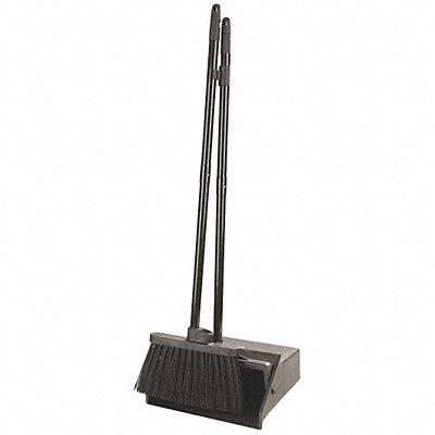 CARLISLE 36141503 Lobby Pan and Broom Combo Black 36 in