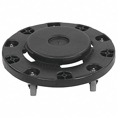 CARLISLE 3691003 Round Garbage Can Dolly w/Castors Blk PK2