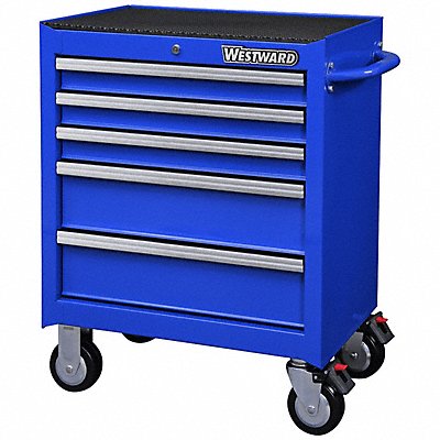 WESTWARD 32H896 Rolling Tool Cabinet Blue Heavy Duty