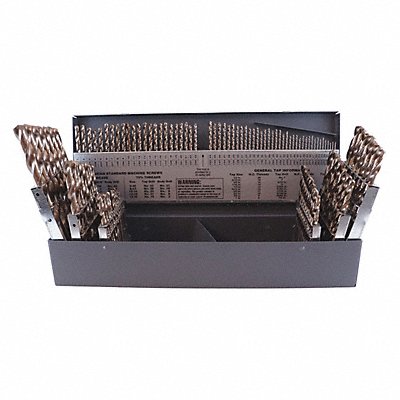 CLEVELAND C70367 Jobber Drill Set 115 pc Cobalt