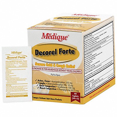 MEDIQUE 43580 Cough/Cold Reliever 80ct