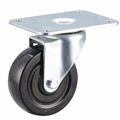GRAINGER 435X86 Standard Plate Castor Swivel 225 lb.