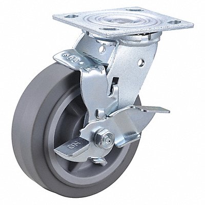 GRAINGER 435X91 Standard Plate Castor Swivel 450 lb.