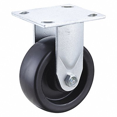GRAINGER 435X93 Standard Plate Castor Rigid 750 lb.