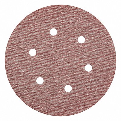 GRAINGER 5539520326 Hook & Loop Sand Disc 6 in Dia PK100