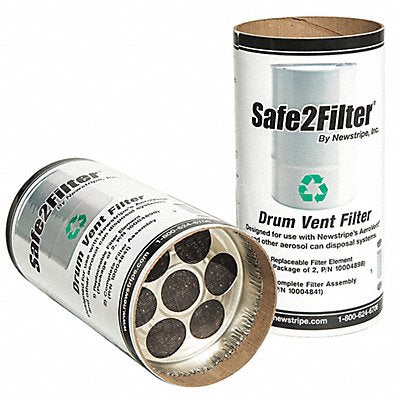 NEWSTRIPE 10004898 Carbon Filter Can 10-1/2 H PK2