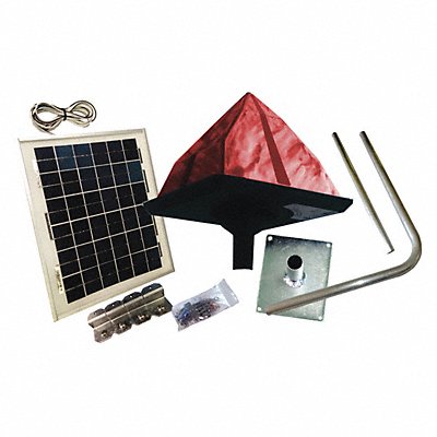 BIRD BARRIER ee1sr Eagle Eye Deterrent Red 7 1/2 in W Solar