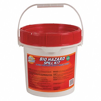 SPILL MAGIC 97501 Biohazard Spill Kit Size 1.25 gal.