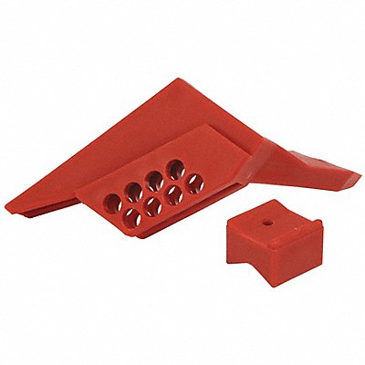 CONDOR 437R17 Ball Valve Lockout Red 2-45/64 H