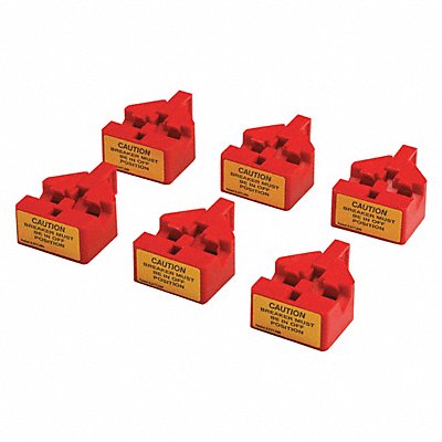 CONDOR 437R25 Circuit Breaker Lockout Red 1-7/8 H PK6