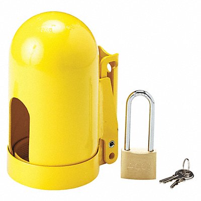 CONDOR 437R37 Locking Cylinder Cap Yellow Steel
