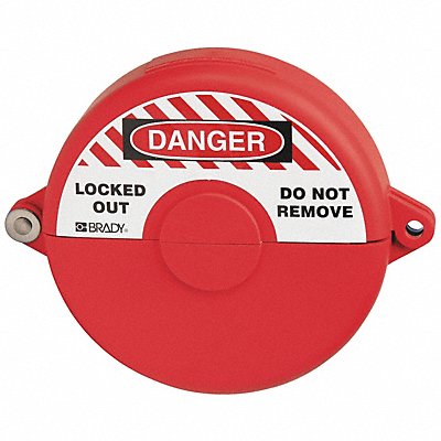 CONDOR 437R49 Gate Valve Lockout Red Polypropylene