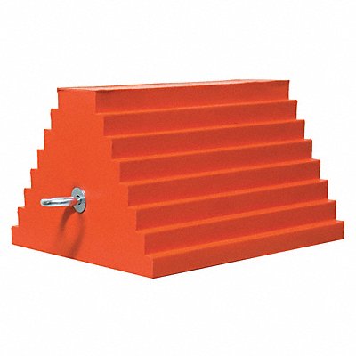 CHECKERS UCTS003 Wheel Chock 11 D 7 H 9 W Orange