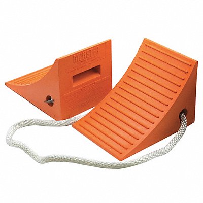 CHECKERS UC1600P Wheel Chock 11 D 8 H 17 W Orange PR
