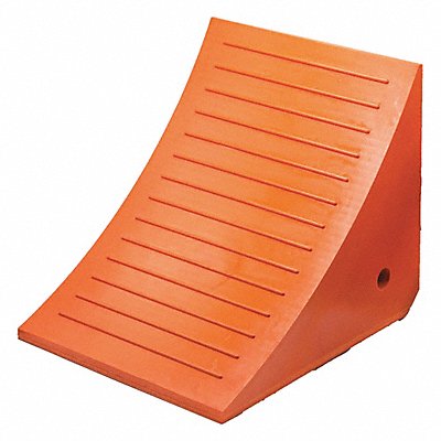 CHECKERS UC1210 Wheel Chock 17 D 14 H 14 W Orange