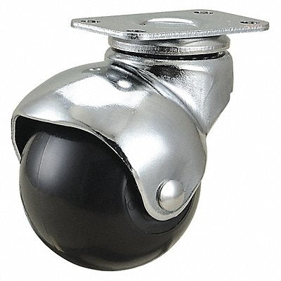 GRAINGER 437V29 Standard Plate Castor Swivel 75 lb.