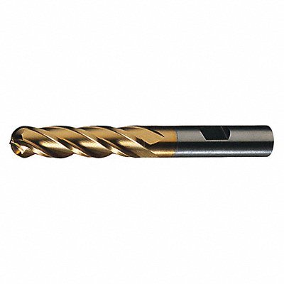 CLEVELAND C33307 Ball End Mill Single End 5/8 HSS
