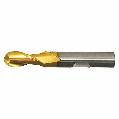 CLEVELAND C39023 Ball End Mill Single End 1 HSS