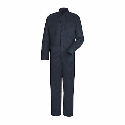 RED KAP CC16NVRG38 Mens Button Front Cotton Coverall
