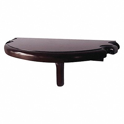 HATHAWAY BG2552M Premium Half Moon Wall Shelf Mahogany