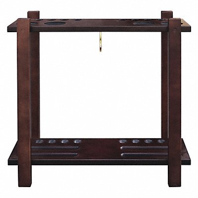 HATHAWAY BG2567M Floor Billiard Pool Cue Rack Mahogany