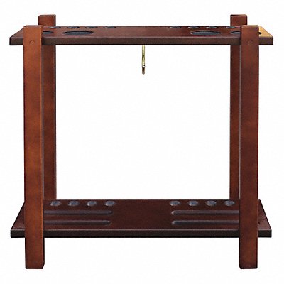 HATHAWAY BG2567W Floor Billiard Pool Cue Rack Walnut