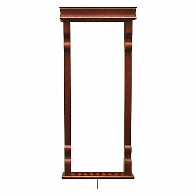 HATHAWAY BG2571W Wall Billiard Pool Cue Rack Walnut