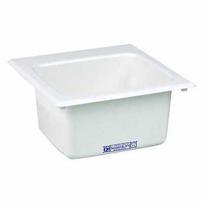 MUSTEE 20 Bar Sink 15inx15in White