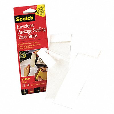SCOTCH 3750P2CR Sealing Tape Strips 2 x 6 in PK50
