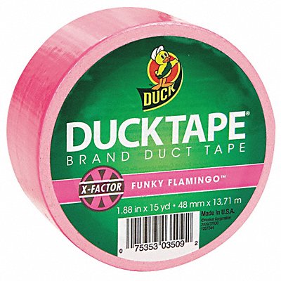 DUCK 868088 Duct Tape 1.88 in.x15 yd. Neon Pink