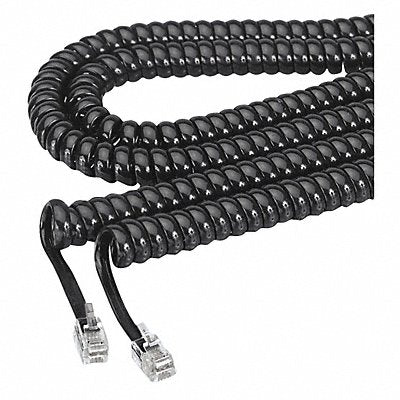 SOFTALK 42261 Coiled Phone Cord 25 ft Black