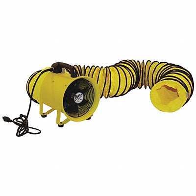 MAXX AIR HVHF12COMBOUPS Cylinder Fan 2000 CFM 20 ft Hose 12 in