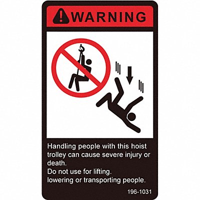DAYTON GGS49674 Warning Label