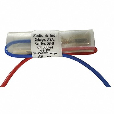 RADIONIC HI-TECH GBU24 Glo Bulb Assembly 15-20W 2 to 14in Leads