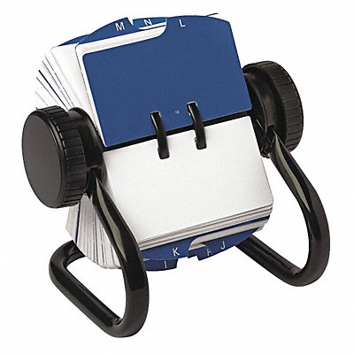 ROLODEX 66700 Open Rotary Card File 250 Card Black