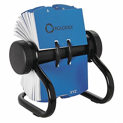 ROLODEX 67236 Rotary Card File 400 Card Black