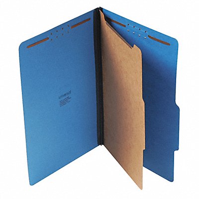 GRAINGER UNV10211 Classification Folder Legal Blue PK10