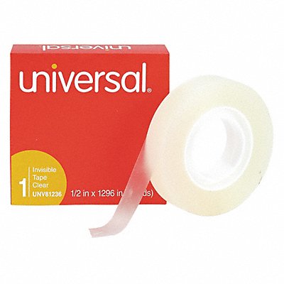 UNIVERSAL UNV81236 Invisible Tape 1/2 x1296 1 Core PK12