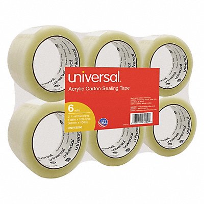 UNIVERSAL ONE UNV53200 Acrylic Box Sealing Tape 48mmx100m PK6