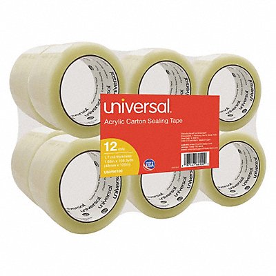 UNIVERSAL ONE UNV66100 Acrylic Box Sealing Tape 48mmx100m PK12