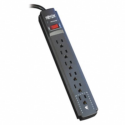TRIPP LITE TLP615B Surge 6 Outlet 15ft cord 790J Black