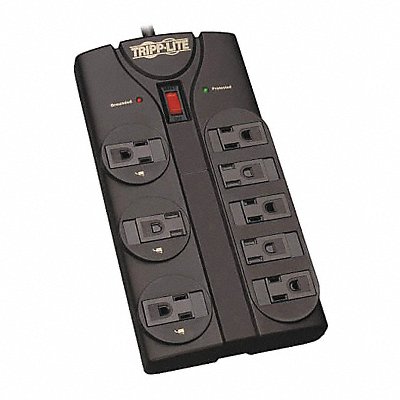 TRIPP LITE TLP808B Surge 8 Outlet 8ft cord 1440J Black