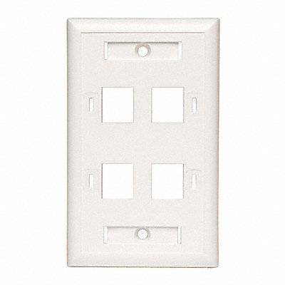TRIPP LITE N04200104WH Keystone Face Plate 4-Port Quad Outlet