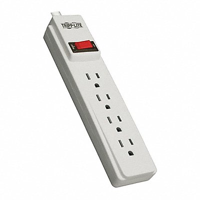 TRIPP LITE PS410 Power Strip 4-Outlet ABS Fire 10ft cord