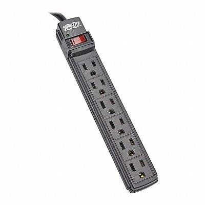 TRIPP LITE PS66B Power Strip 6-Outlet Black 6ft cord