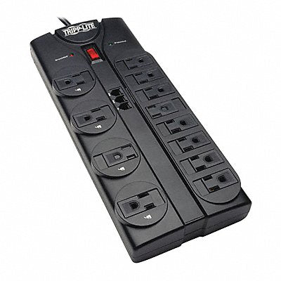 TRIPP LITE TLP1208TEL Surge 12 Outlet 8ft cord 2160J Modem