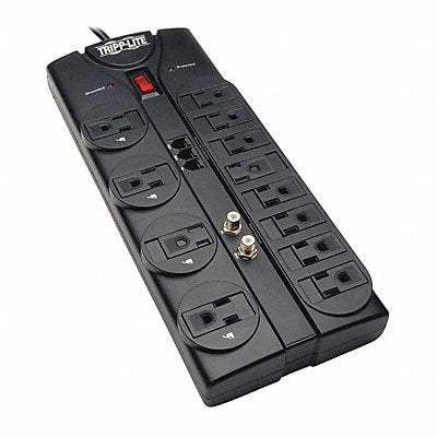 TRIPP LITE TLP1208TELTV Surge 12 Outlet 8ft cord 2880J Modem